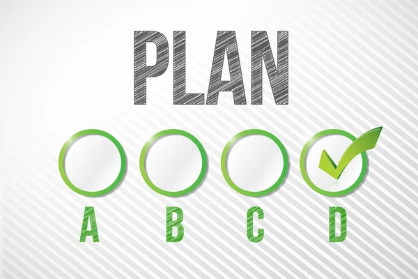 Choosing plan d illustration design — Stock Photo, Image