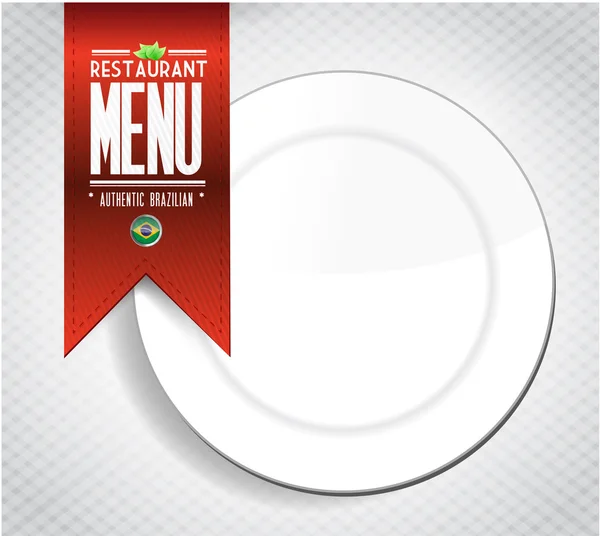 Pancarta de textura de menú de restaurante brasileño —  Fotos de Stock