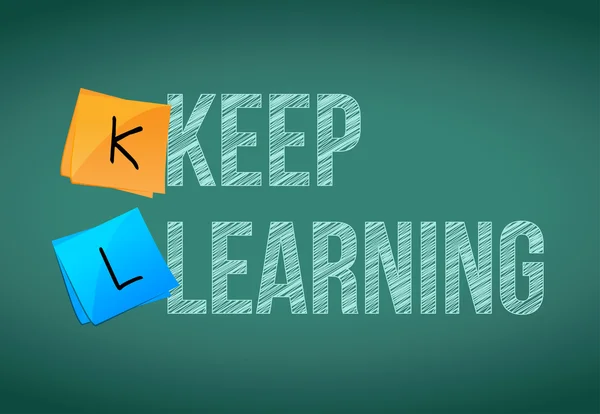 Keep learning education concept — Stock Photo, Image