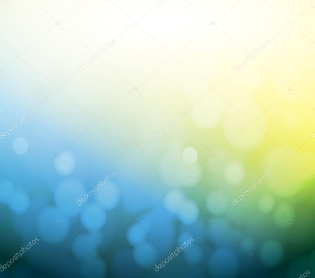 blue and yellow bokeh abstract light background.