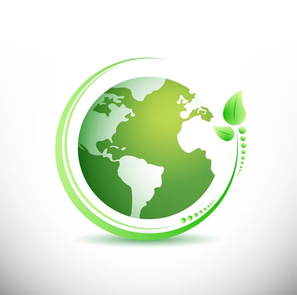 Groen aarde. ecologie concept. — Stockfoto