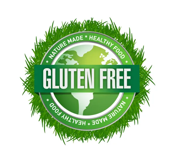 Gluten Free food label. illustration design — Stock Photo, Image