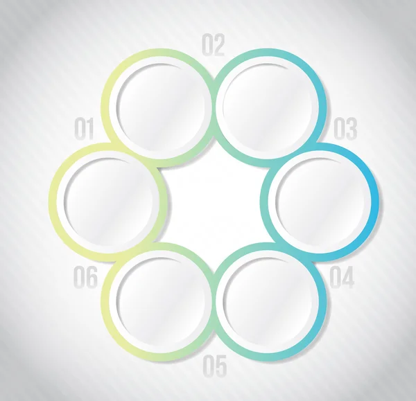 Circular Infographics template illustration — Stock Photo, Image