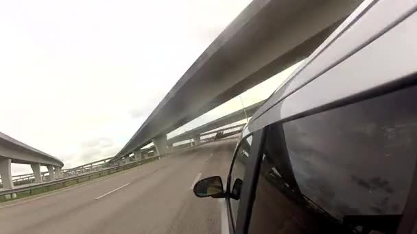 Timelapse - hög fart köra på en motorväg i florida — Stockvideo