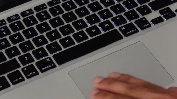 Комп'ютерний ноутбук Mousepad CU — стокове відео