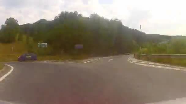 ROMANIA - 25 LUGLIO: Time lapse of driving through Romania on luglio 25, 2012 . — Video Stock