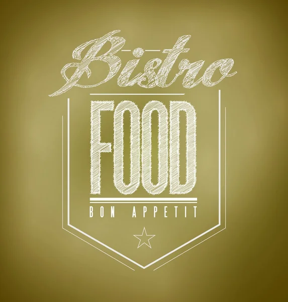 Braun bistro poster sign text banner — Stockfoto