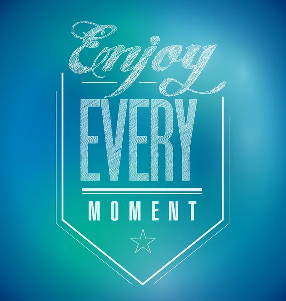 Enjoy every moment sign poster banner — Stock Photo, Image