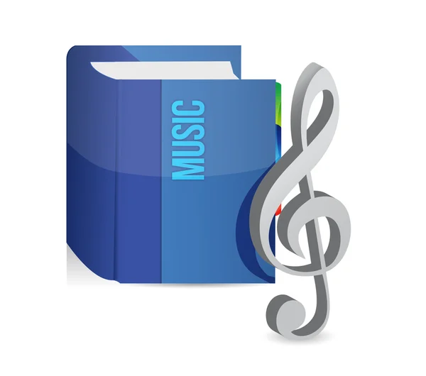 Music education book illustration design — Stock Photo, Image
