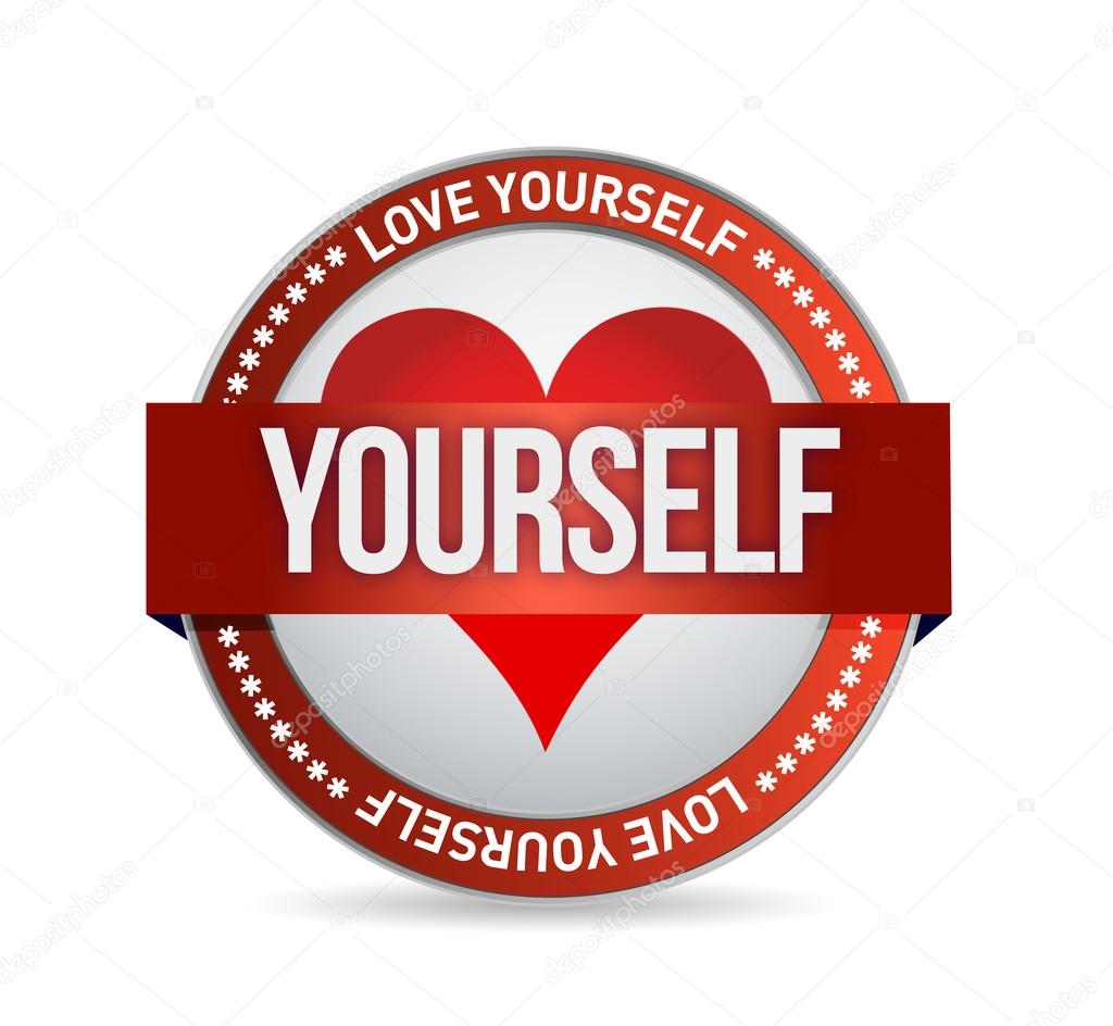 Love Yourself badge illustration