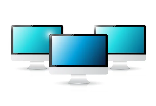 Set of computers. illustration design — Stock Photo, Image