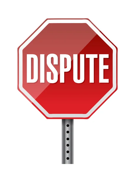 Depicting a sign with a dispute concept. — Stock Photo, Image