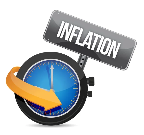 Inflation koncept illustration design - Stock-foto