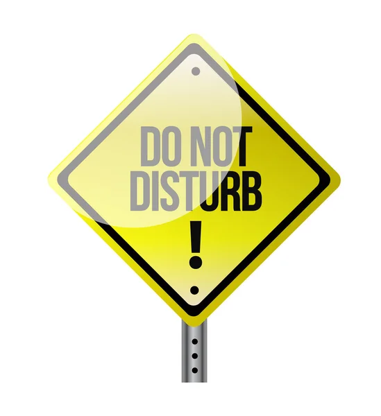 Do not disturb sign illustration — Stock Photo, Image