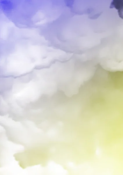 Blue and yellow Fog and clouds texture — Stock Photo, Image