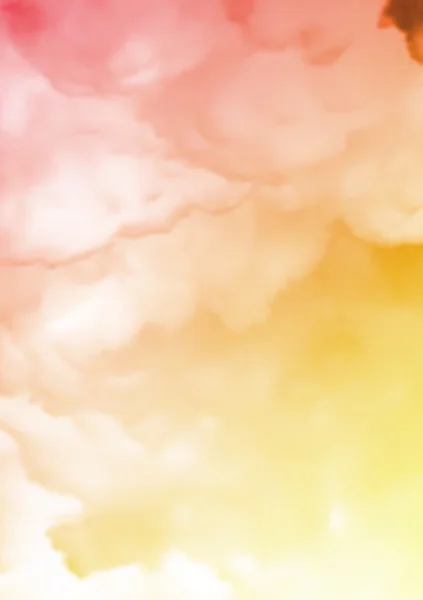 赤と黄色の霧と雲のテクスチャ — ストック写真
