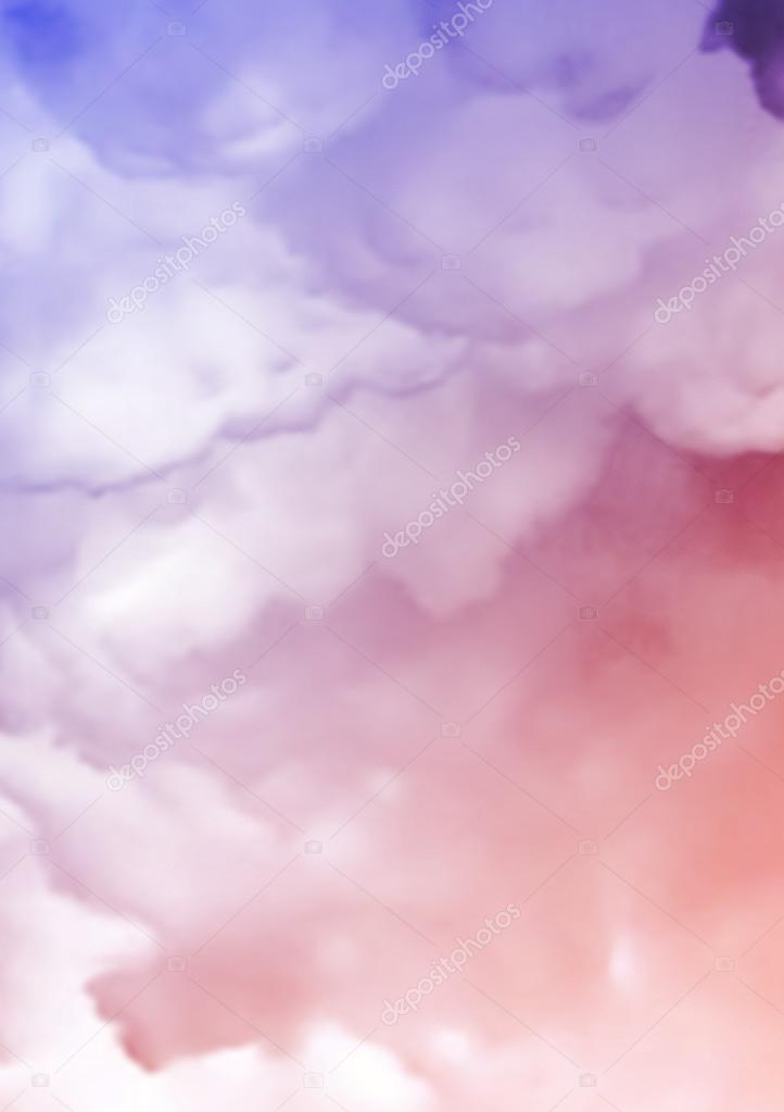red, white and blue Fog and clouds texture