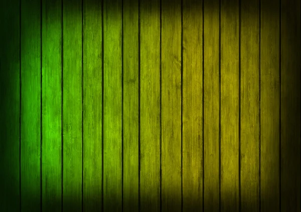Yeşil ve turuncu panelleri ahşap arka plan doku — Stok fotoğraf
