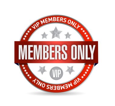 Sadece üyeler. VIP mühür illüstrasyon tasarımı