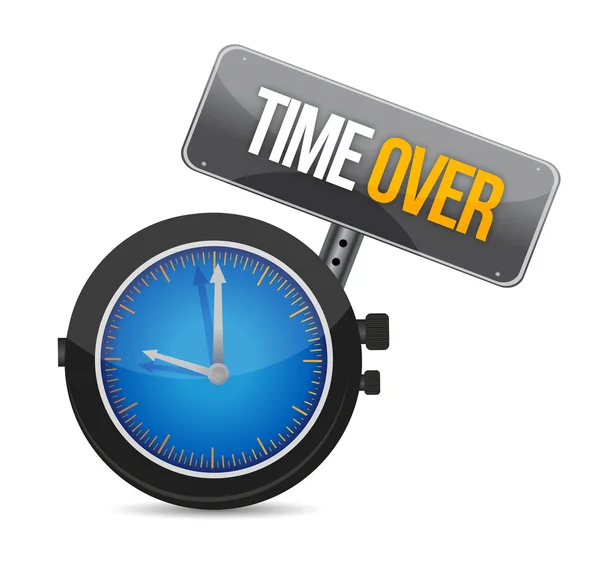 Time over concept illustration design — Stock Photo, Image