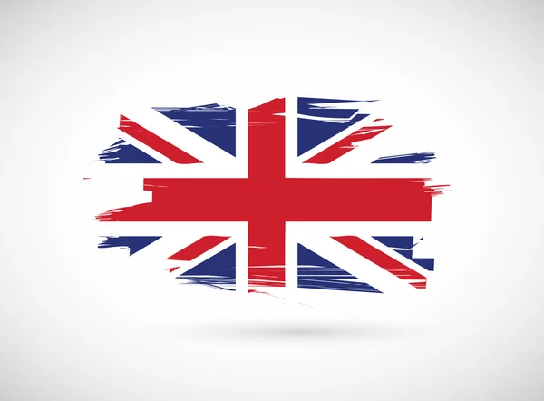 Britisch tinte flag illustration design — Stockfoto