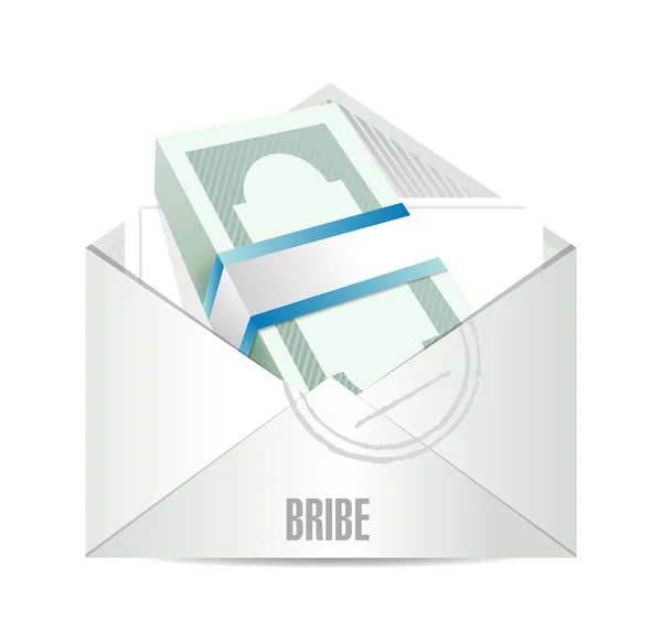 Bribe envelope illustration design — Stock Photo, Image