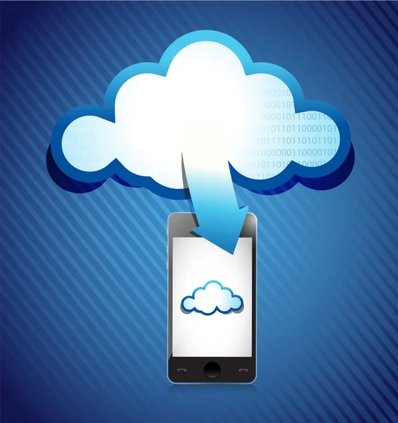 Cloud computing connection concept — Stock Photo, Image