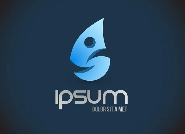 Water drop illustratie ontwerp symbool — Stockfoto