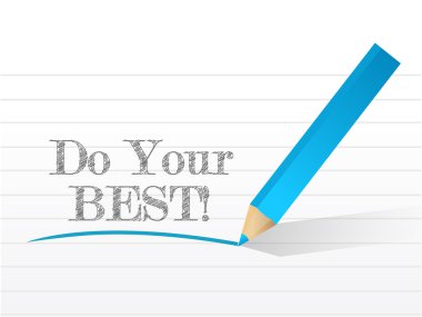 elinden geleni yap bir not defteri kağıtta yazılı.