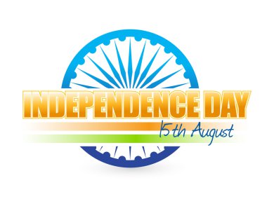 Hindistan bayrağı. Bağımsızlık günü tasarım