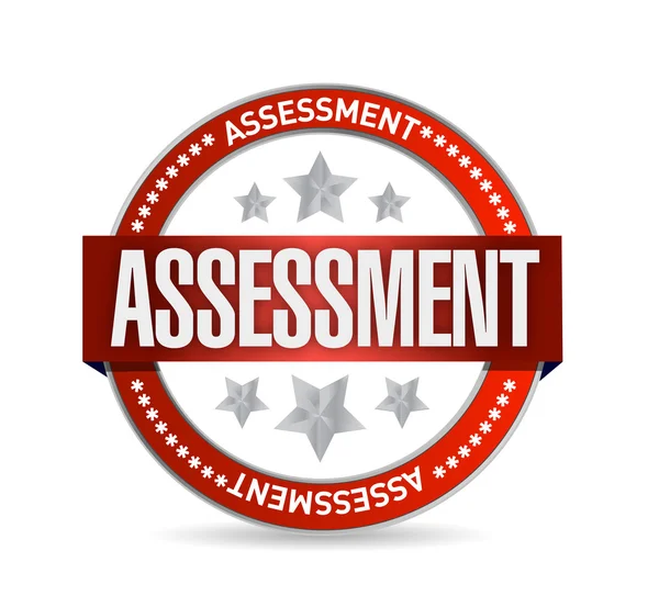 Assessment seal stamp illustration — Stock Photo, Image