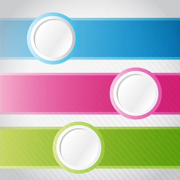 Colorato cerchio banner infografica illustrazione — Foto Stock