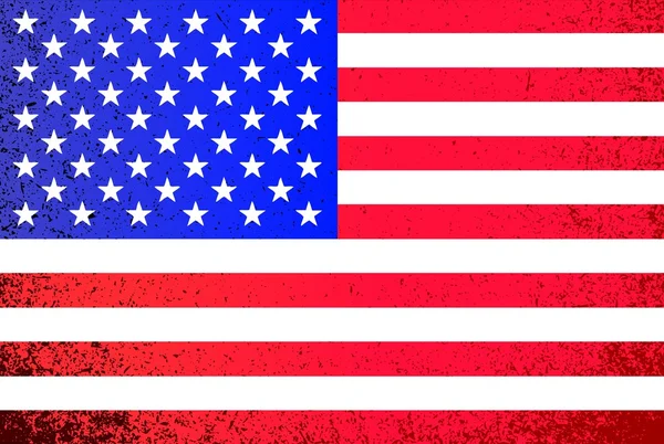Amerika Birleşik Devletleri. Grunge Amerikan bayrağı çizimi — Stok fotoğraf