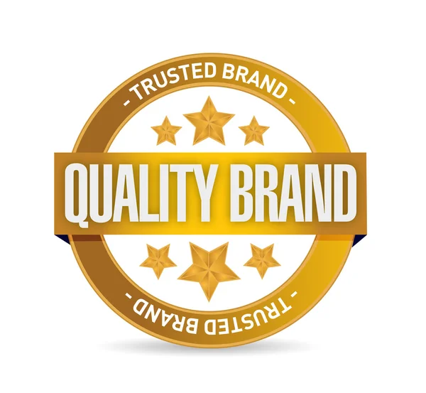 Quality brand seal stamp illustration design — Stock Photo, Image