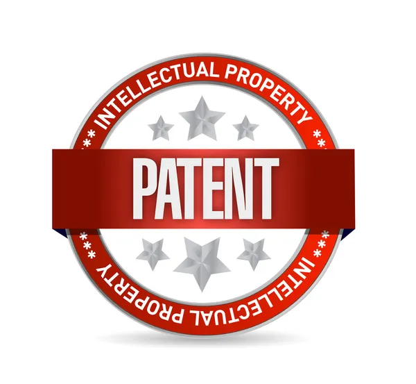 특허 인감 도장 일러스트 디자인 — 스톡 사진