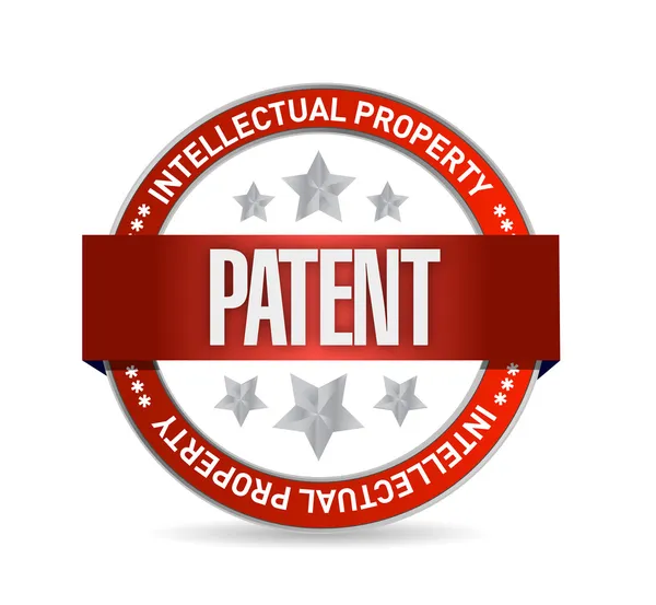 Patent seal stamp illustration design — Stock Photo, Image