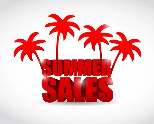 Summer sale sign illustration design — Stock Photo, Image