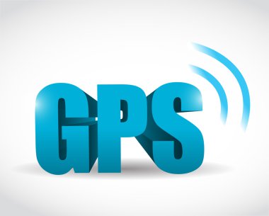GPS sinyali konsept illüstrasyon tasarımı