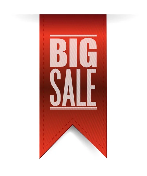 Big sale red banner illustration design — Stock Photo, Image