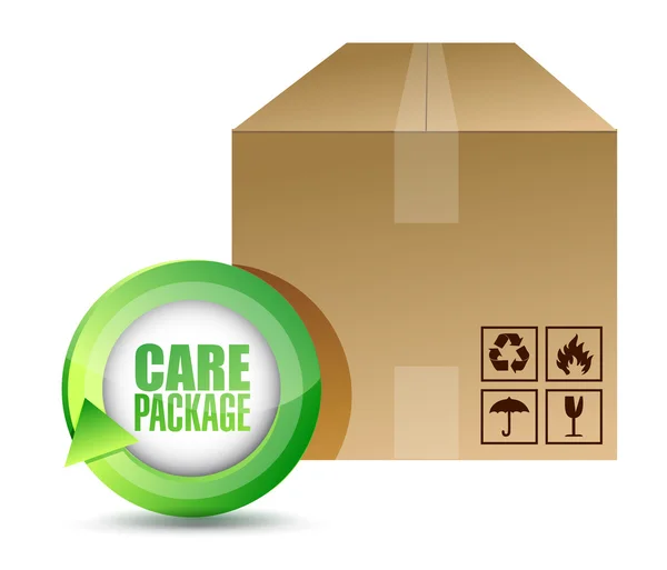 Care package illustration design — Stock Photo, Image