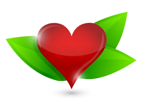 Concepto de diseño de ilustración de corazón saludable — Foto de Stock