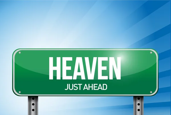 Heaven road sign illustration design — Stock Photo, Image