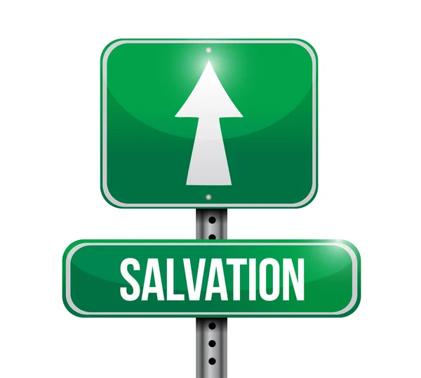 Salvation road sign illustration design — Stock Photo, Image