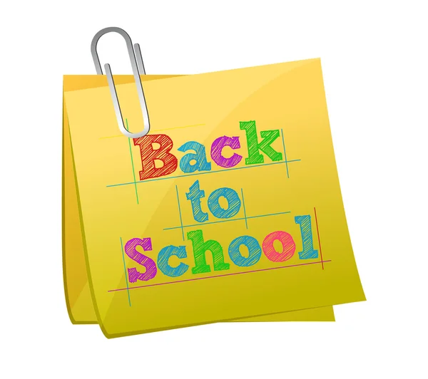Back to school post illustration design — Zdjęcie stockowe