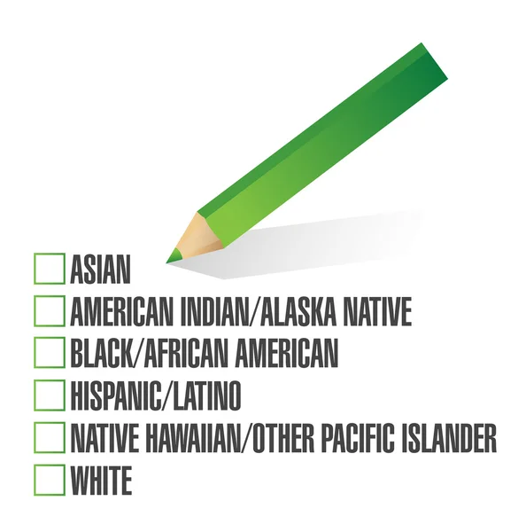 Výběr rasy. Vyber si. ilustrace design — Stock fotografie