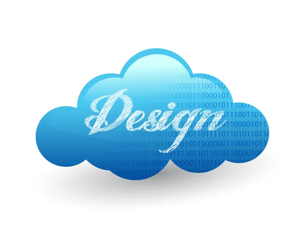 Illustration zum Wolkendesign — Stockfoto