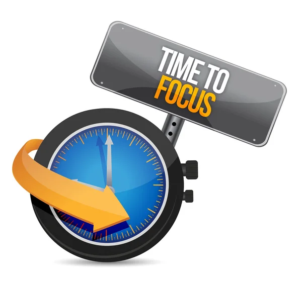 Time to focus concept illustration — Stock Photo, Image