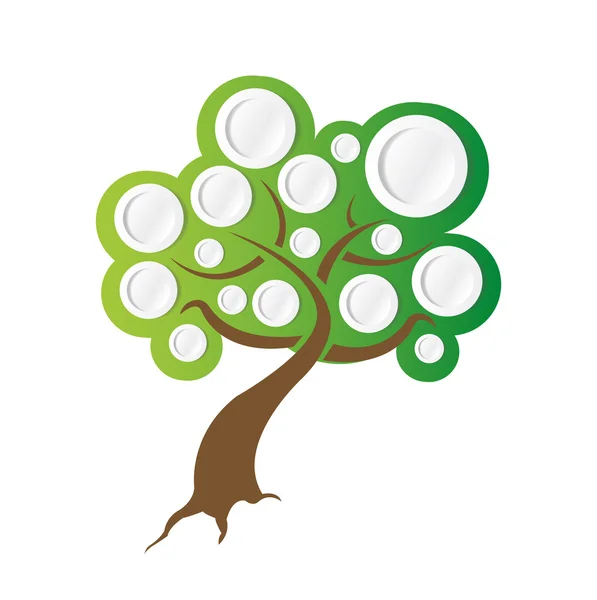 Tree illustration ready for info graphics. — Stock Photo, Image