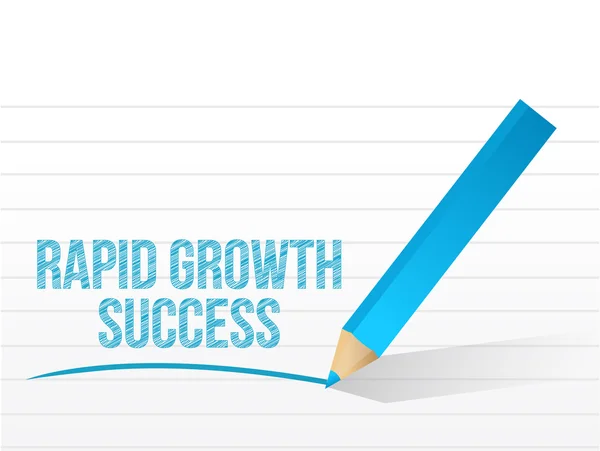 Rapid growth success message illustration — Stock Photo, Image