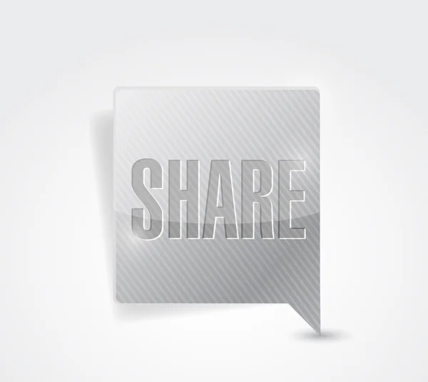 Share social media button pointer illustration — Stock Photo, Image